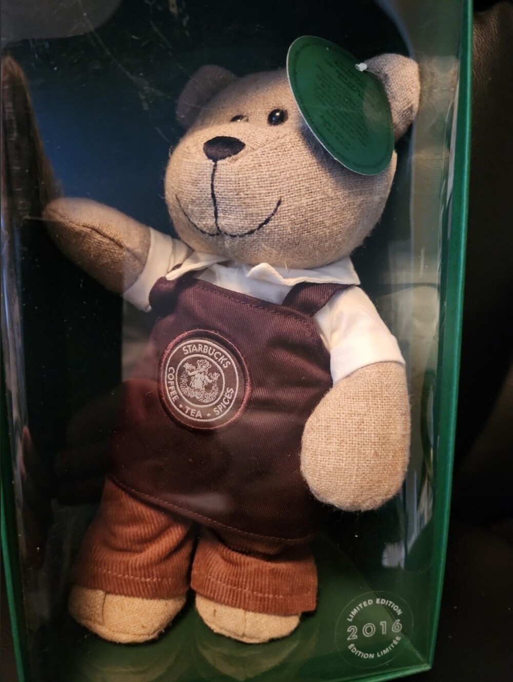 Starbucks Bearista Bear 2016 Limited Edition Barista Plush Original Box Coffee
